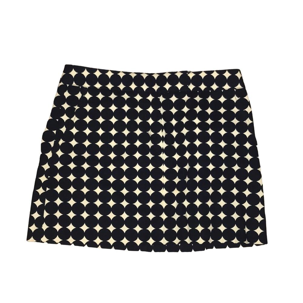 J. Crew polka dot skirt Navy Medium